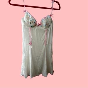 Vintage Floral Night Slip Lingerie